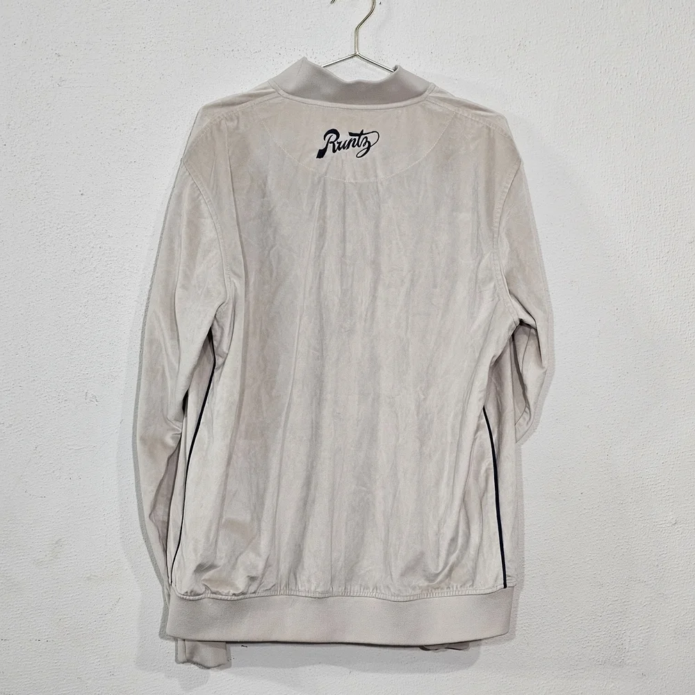 Runtz Around The World Velour Cream/Slate Men's Jacket Rare Sz XXL RUNTZ